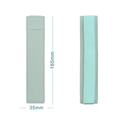 Portable Pu Leather Pen Bag Elastic Buckle Book Notebook Fashion School Pen Case for Office Meeting Easy Carry Office Stationery