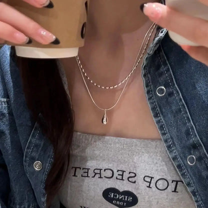 Double Layer Pendant Necklace