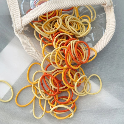 50-100Pcs Ealstic Basic Hair Ties Girls Ponytail Hold Scrunchie Rubber Band Kids Fashion Hair Band Accessories Suitable As Gift