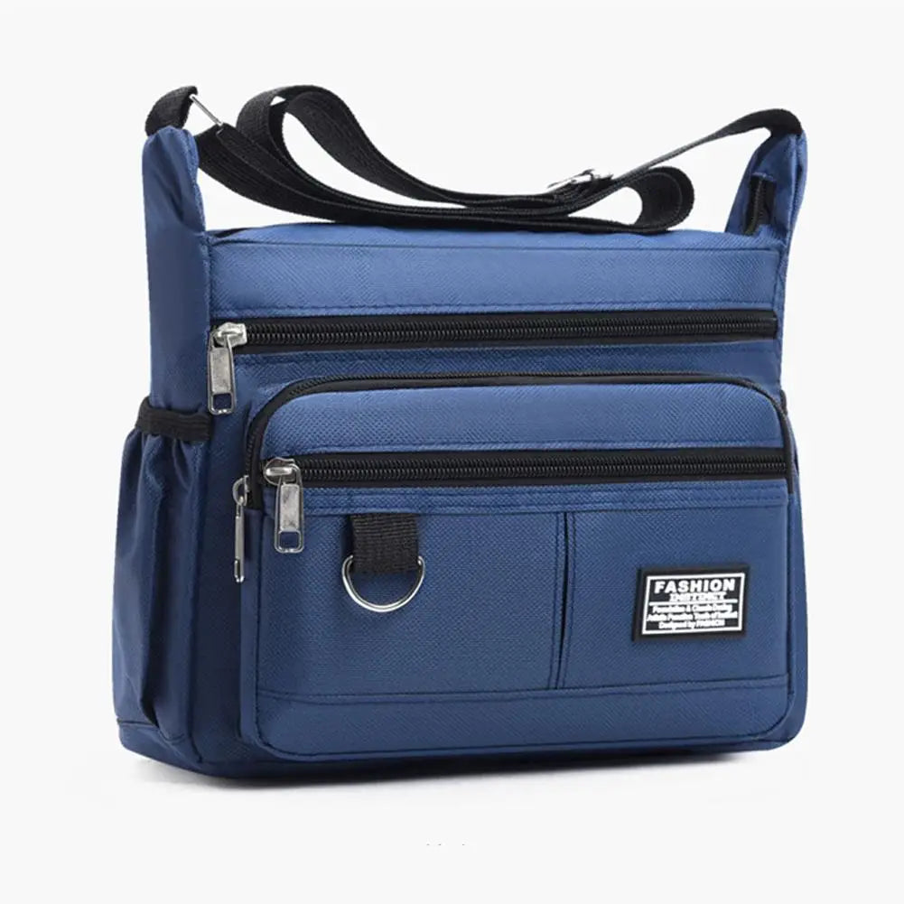 Men's Crossbody Bag Oxford Cloth Multi-pocket Shoulder Bag Hundreds Of Classic Multi-layer Leisure Travel Office Bag