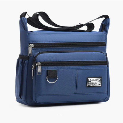 Men's Crossbody Bag Oxford Cloth Multi-pocket Shoulder Bag Hundreds Of Classic Multi-layer Leisure Travel Office Bag