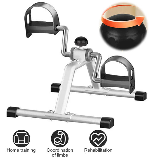 Mini Exercise Bike with LCD Display Elderly Rehabilitation Bicycle Adjustable Resistance Multifunctional Home Fitness Equipment