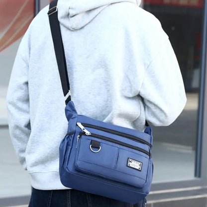 Men's Crossbody Bag Oxford Cloth Multi-pocket Shoulder Bag Hundreds Of Classic Multi-layer Leisure Travel Office Bag