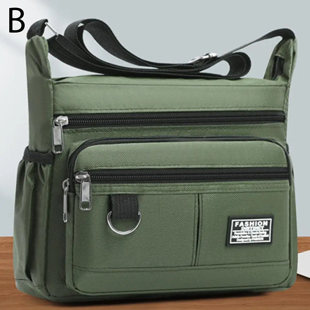 Men's Crossbody Bag Oxford Cloth Multi-pocket Shoulder Bag Hundreds Of Classic Multi-layer Leisure Travel Office Bag