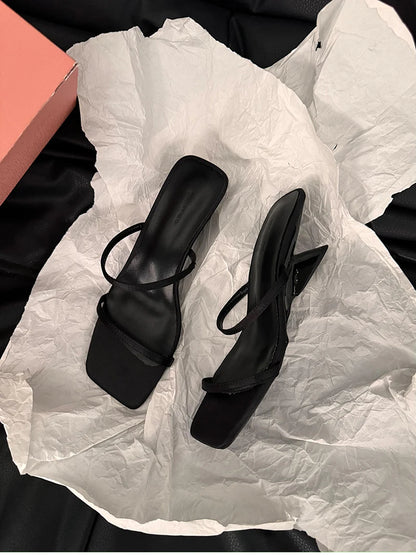 Band Heel Women Slippers