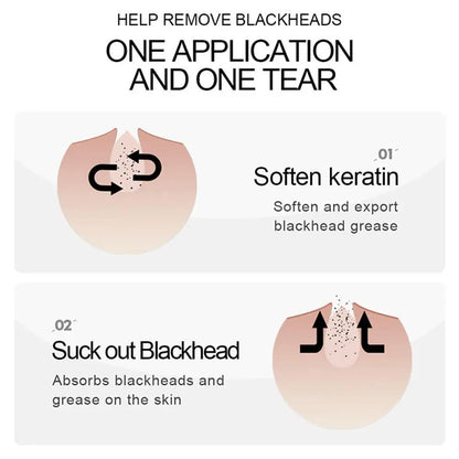 Bamboo Charcoal Nose Blackhead Remover Mask Deep Cleansing Shrink Pore Acne Treatment Mask Skin Care Nose Black Dots Pore Mask