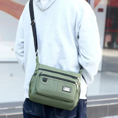 Men's Crossbody Bag Oxford Cloth Multi-pocket Shoulder Bag Hundreds Of Classic Multi-layer Leisure Travel Office Bag