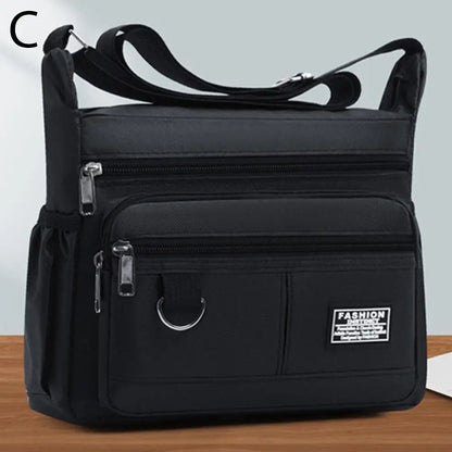 Men's Crossbody Bag Oxford Cloth Multi-pocket Shoulder Bag Hundreds Of Classic Multi-layer Leisure Travel Office Bag